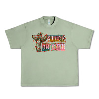 Oil Green Stuck on You Urban Heavy Tee - CowhideDigitalArt