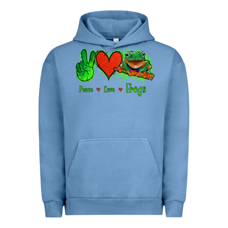 Peace Love Frogs Urban Hoodie by Jasminsmagicworld | Teevron
