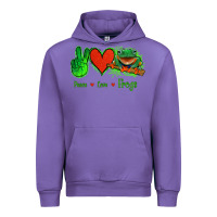 Tulip Peace Love Frogs Urban Hoodie - Jasminsmagicworld