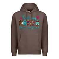 Coffee first my mother forever my friend Premium Hoodie - Artiststas