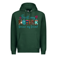 Sports Green first my mother forever my friend Premium Hoodie - Artiststas