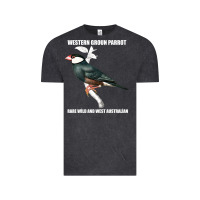 Vintage Black western ground parrot rare wild and west australian Vintage Tee - Bettercallsaul
