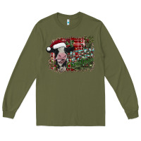 Army Green merry christmas Long Sleeve Tee - SublimationCraftShop