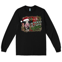 Black merry christmas Long Sleeve Tee - SublimationCraftShop