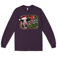 Plum merry christmas Long Sleeve Tee - SublimationCraftShop