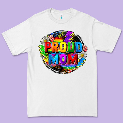 Proud Mom Lgbt Premium Tee Designed By Fadigitalartstudio