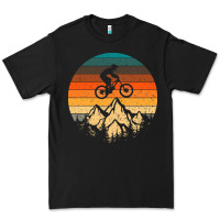 Black mountainbike downhill retro vintage gift   mountain bike Premium Tee - DesigneFamous