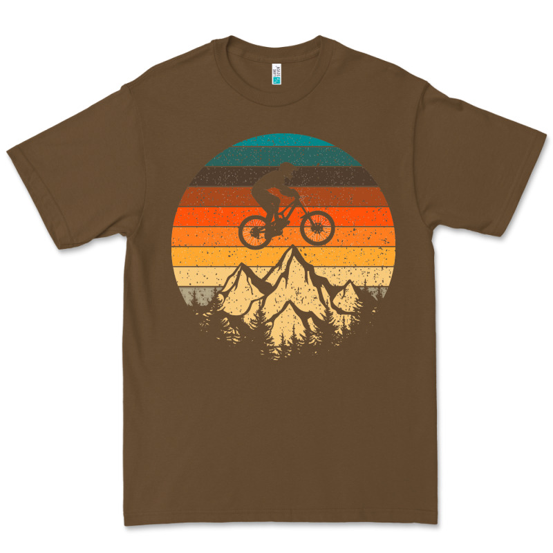 Mountainbike Downhill Retro Vintage Gift   Mountain Bike Premium Tee by DesigneFamous | Teevron
