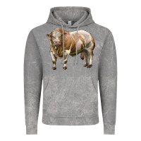 Cloud Rock simmental bull Vintage Hoodie - LillyAllenDesigns