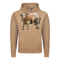 Vintage Coffee simmental bull Vintage Hoodie - LillyAllenDesigns
