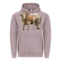 Vintage Zinc simmental bull Vintage Hoodie - LillyAllenDesigns