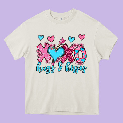Xoxo Hugs And Kisses Olivia Heavy Core Tee Designed By Oliviacreatesart