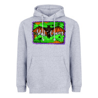 Heather Grey bat shit crazy with background Heavyweight Hoodie - Jasminsmagicworld
