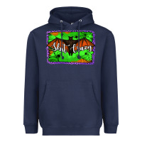 Navy bat shit crazy with background Heavyweight Hoodie - Jasminsmagicworld