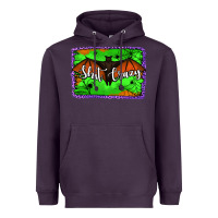 Plum bat shit crazy with background Heavyweight Hoodie - Jasminsmagicworld
