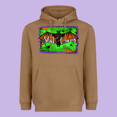 Bat Shit Crazy With Background Heavyweight Hoodie Designed By Jasminsmagicworld
