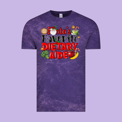 Santas Favorite Dietary Aide Vintage Tee Designed By Lillyallendesigns