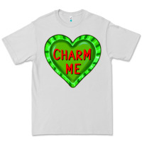 Dove Grey valentine's day hearts Premium Tee - FaDigitalArtStudio