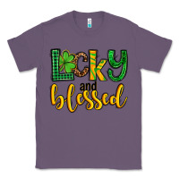 Lavender St. Patrick's Lucky and blessed Classic Tee - OliviaCreatesArt