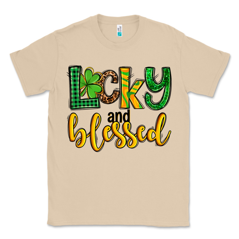 St. Patrick's Lucky And Blessed Classic Tee by OliviaCreatesArt | Teevron