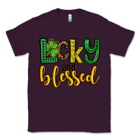Plum St. Patrick's Lucky and blessed Classic Tee - OliviaCreatesArt