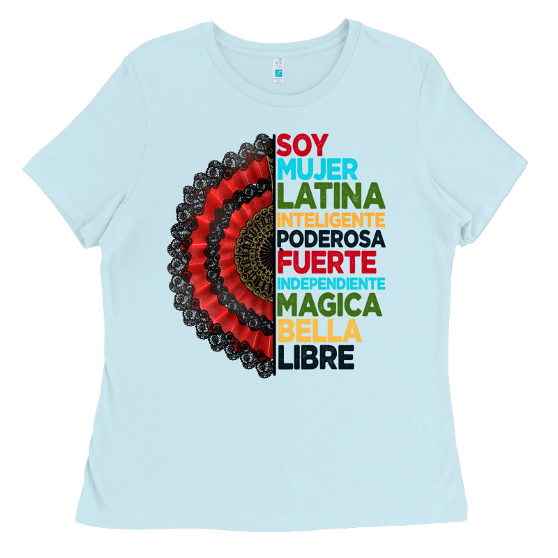 Hispanic Heritage Month Hand Fan Ladies Tee by BundleAndBundleShop | Teevron