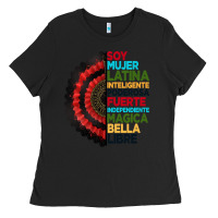 Black hispanic heritage month hand fan Ladies Tee - BundleAndBundleShop