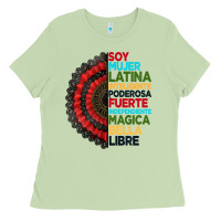 Matcha hispanic heritage month hand fan Ladies Tee - BundleAndBundleShop