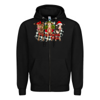 Black Merry Christmas Y'all Heifers Zipper Hoodie - RanaPortraitStore