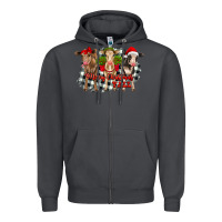 Smoke Merry Christmas Y'all Heifers Zipper Hoodie - RanaPortraitStore