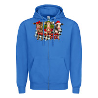 True Royal Merry Christmas Y'all Heifers Zipper Hoodie - RanaPortraitStore
