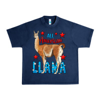 Navy All American Lama Urban Heavy Tee - LillyAllenDesigns