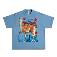 Pebble Blue All American Lama Urban Heavy Tee - LillyAllenDesigns