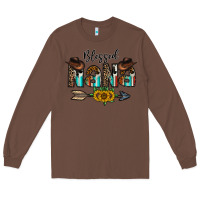 Chestnut blessed nana Long Sleeve Tee - CowhideDigitalArt
