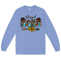 Colony Blue blessed nana Long Sleeve Tee - CowhideDigitalArt