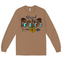 Toasted Coconut blessed nana Long Sleeve Tee - CowhideDigitalArt