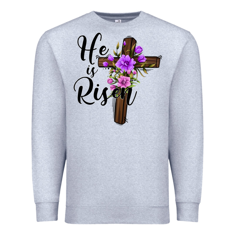He Is Risen Matthew 28 6 Premium Sweatshirt by Jasminsmagicworld | Teevron