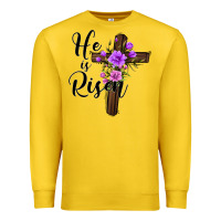 Lemon he is risen matthew 28 6 Premium Sweatshirt - Jasminsmagicworld
