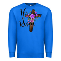 True Royal he is risen matthew 28 6 Premium Sweatshirt - Jasminsmagicworld