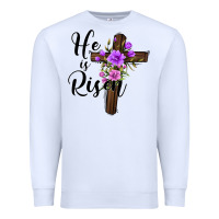 White he is risen matthew 28 6 Premium Sweatshirt - Jasminsmagicworld
