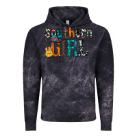 Cloud Black southern girl Vintage Hoodie - RacoonDesign