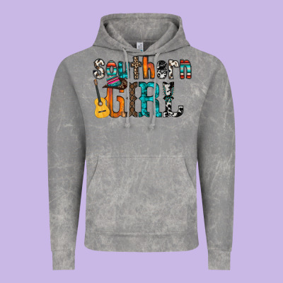 Southern Girl Vintage Hoodie Designed By Racoondesign