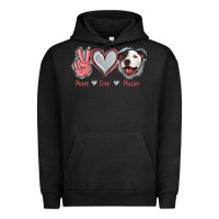 Pigment Black Peace Love Pitties Urban Hoodie - Jasminsmagicworld