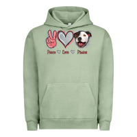 Pigment Oil Green Peace Love Pitties Urban Hoodie - Jasminsmagicworld