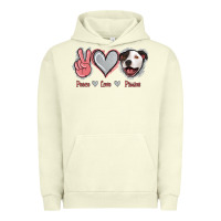 Pigment Pistachio Peace Love Pitties Urban Hoodie - Jasminsmagicworld