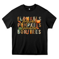 Black flannels hayrides pumpkins  bonfires Heavy Core Tee - FaDigitalArtStudio