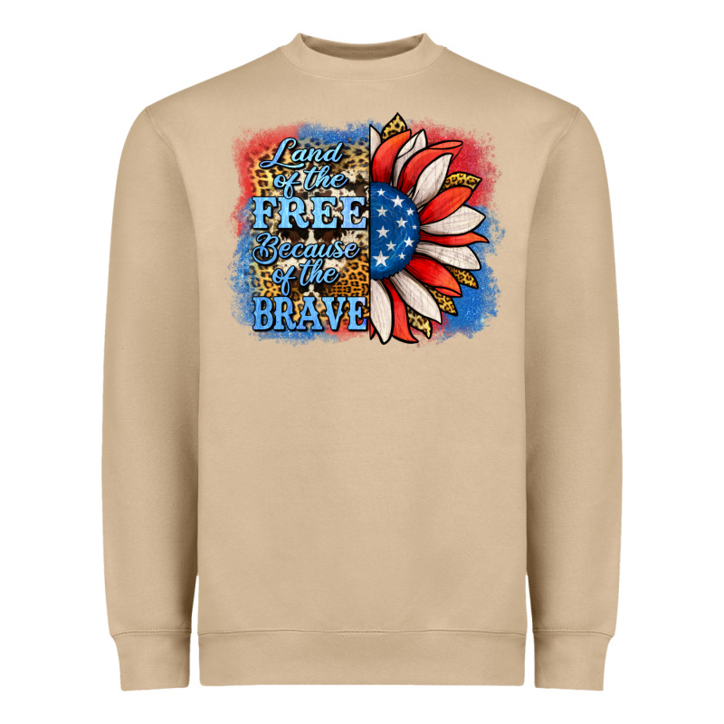 Patriotic Sunflower Land Of The Free Heavyweight Sweatshirt by Jasminsmagicworld | Teevron