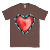 Chestnut Gemstone Red Heart Classic Tee - Jasminsmagicworld
