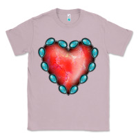 Lilac Gemstone Red Heart Classic Tee - Jasminsmagicworld