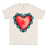Natural Gemstone Red Heart Classic Tee - Jasminsmagicworld